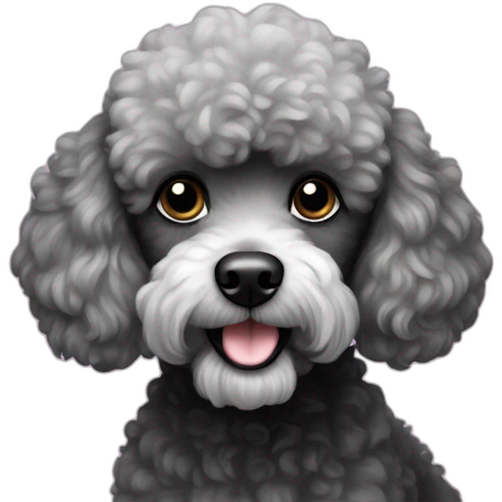 Black poodle emoji
