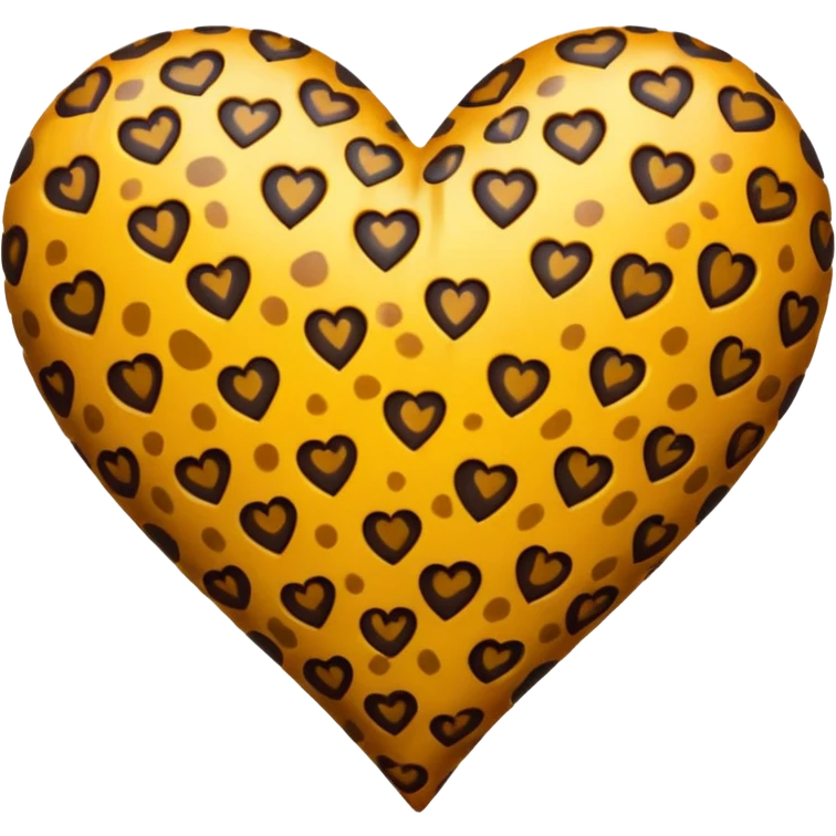 Leopard heart emoji