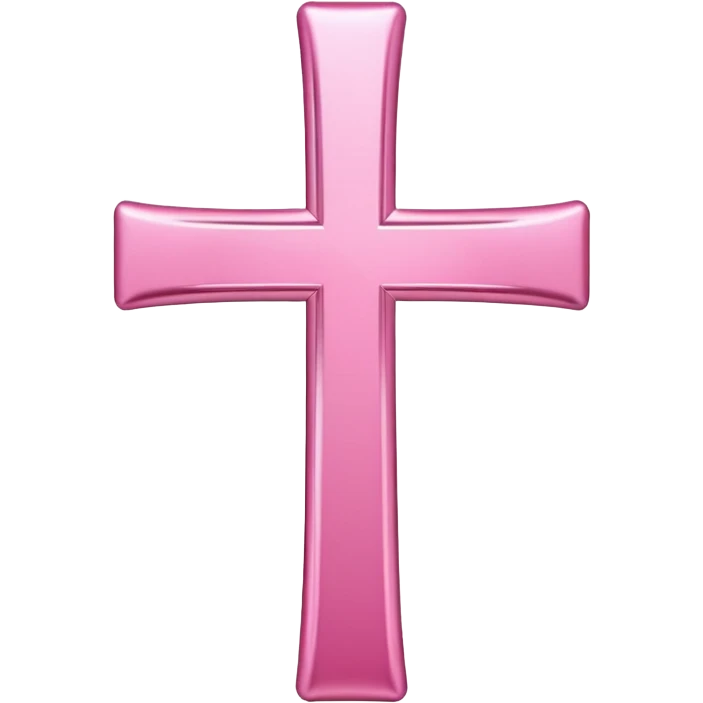 Pink Christian cross emoji