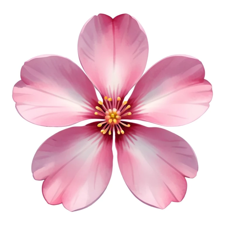sakura flower with a watercolor effect emoji