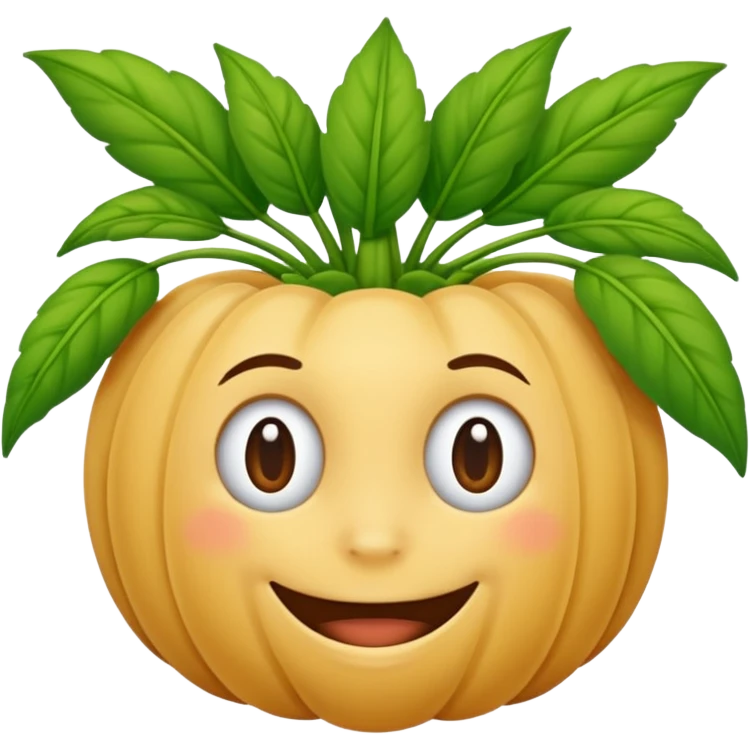 1 grano de poroto con cara emoji