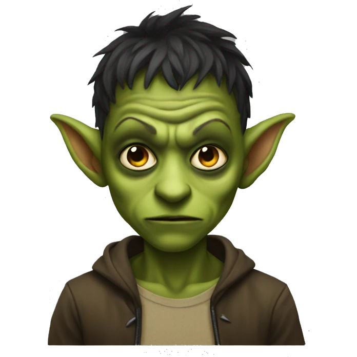 goblin boy with black eyes emoji