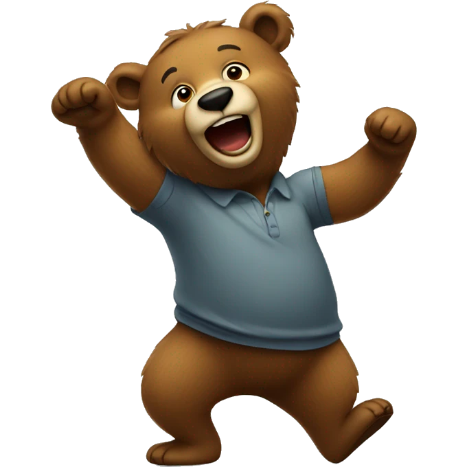 Bear dancing  emoji