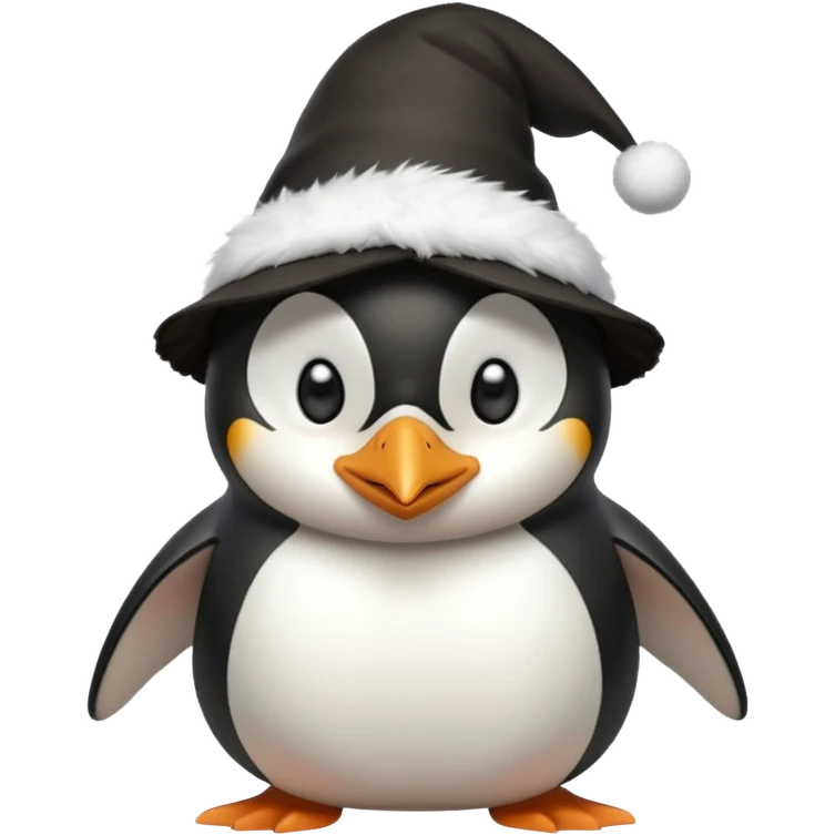 raging penguin with magical hat emoji