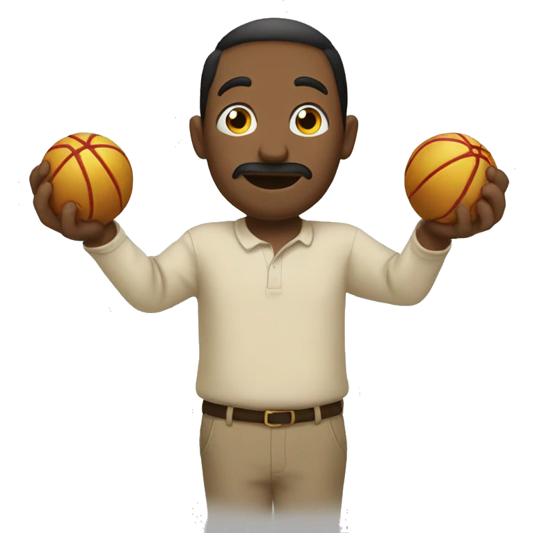 Two balls in hand emoji