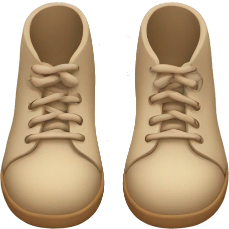 beige-winter-shoes emoji