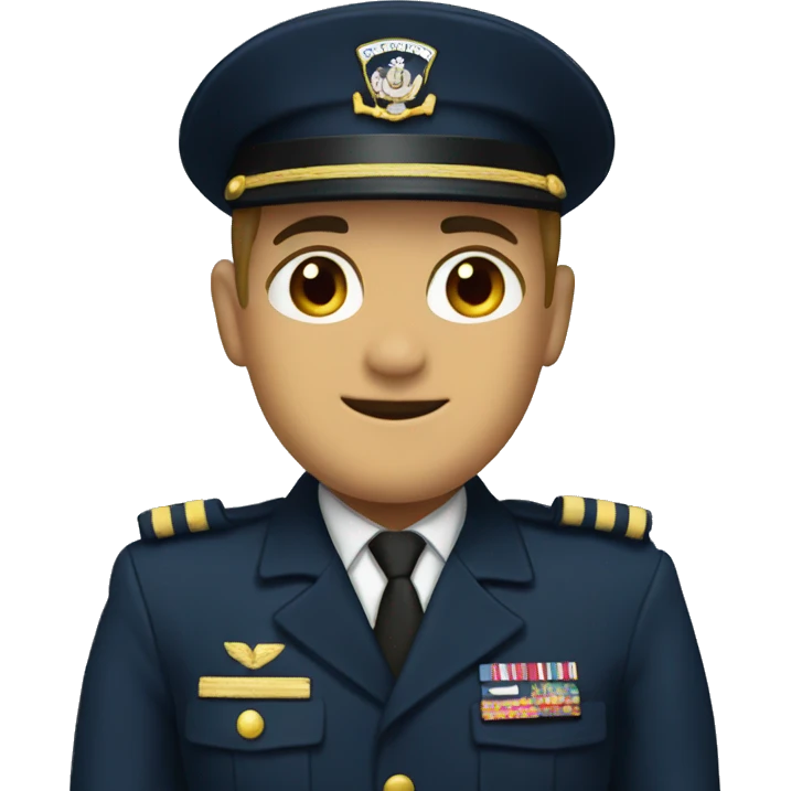 Navy uniform emoji