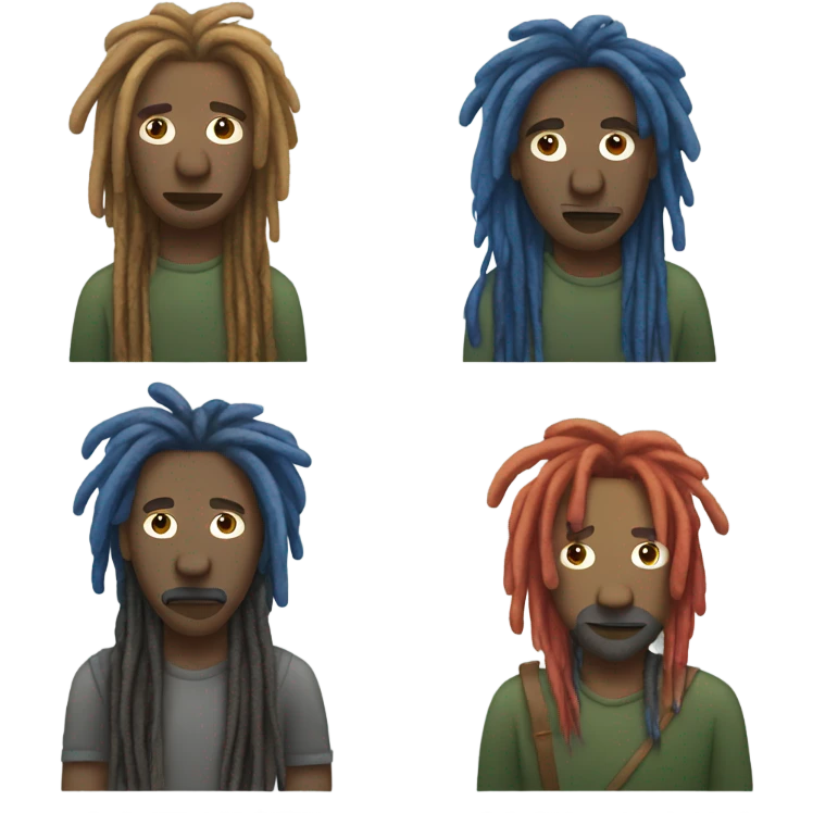 Phish with dreadlocks emoji