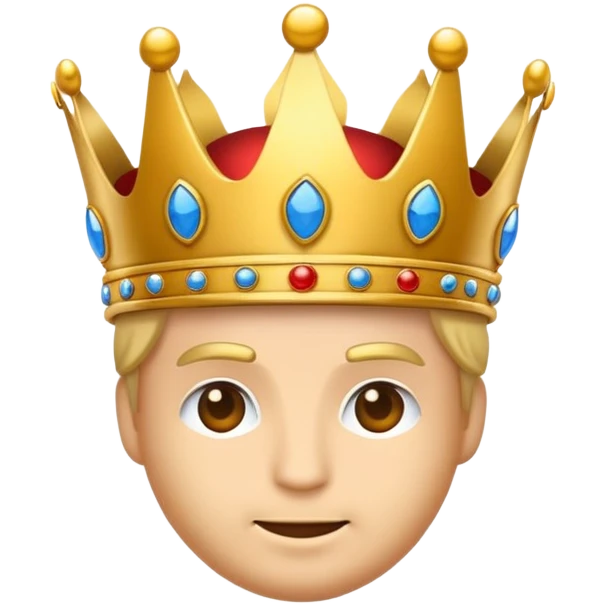 erstelle mir ein Prinz Emoji mit einer Krone auf dem kopf emoji