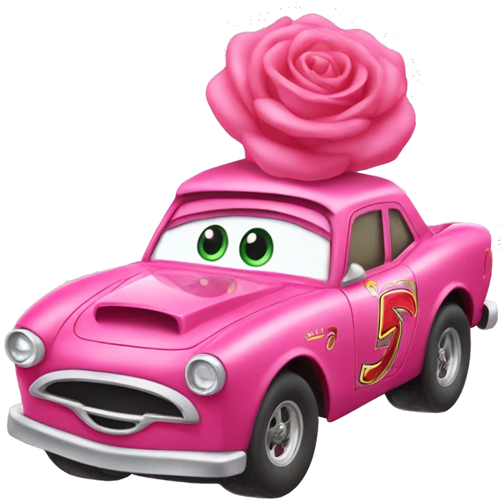 Flash mcqueen en rose bonbon  emoji