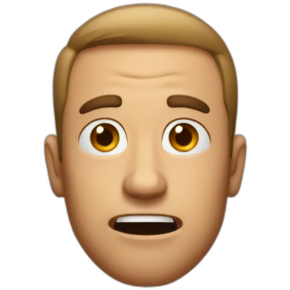 man suprised emoji