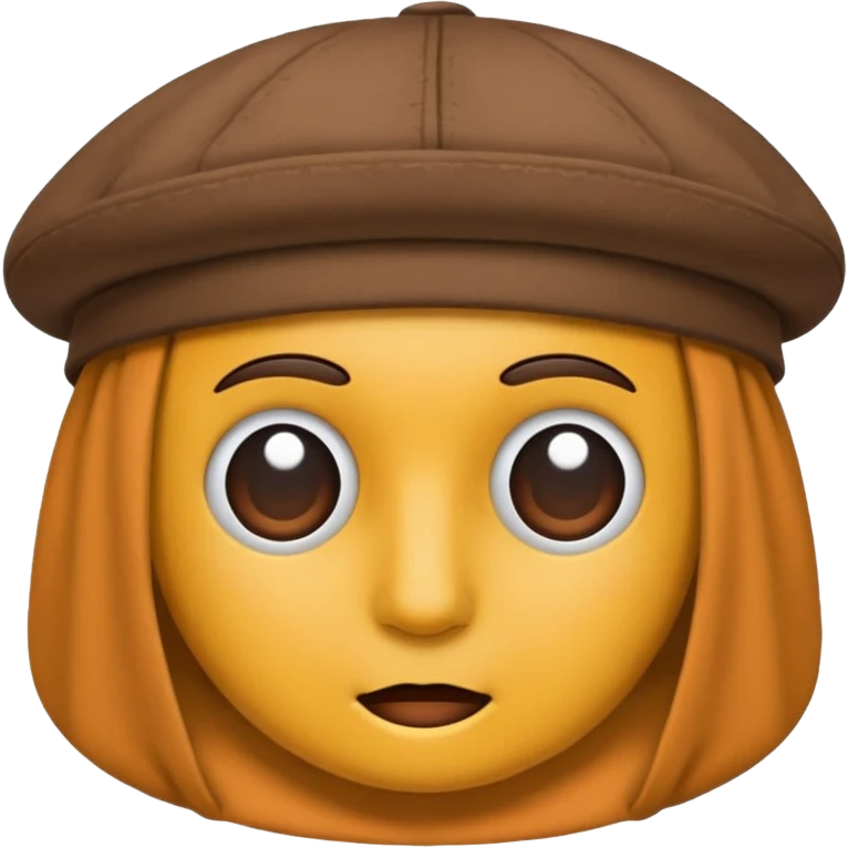 cloth hat, not knitted emoji