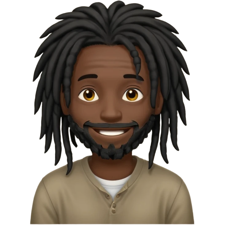 black man with black dreads covering face emoji