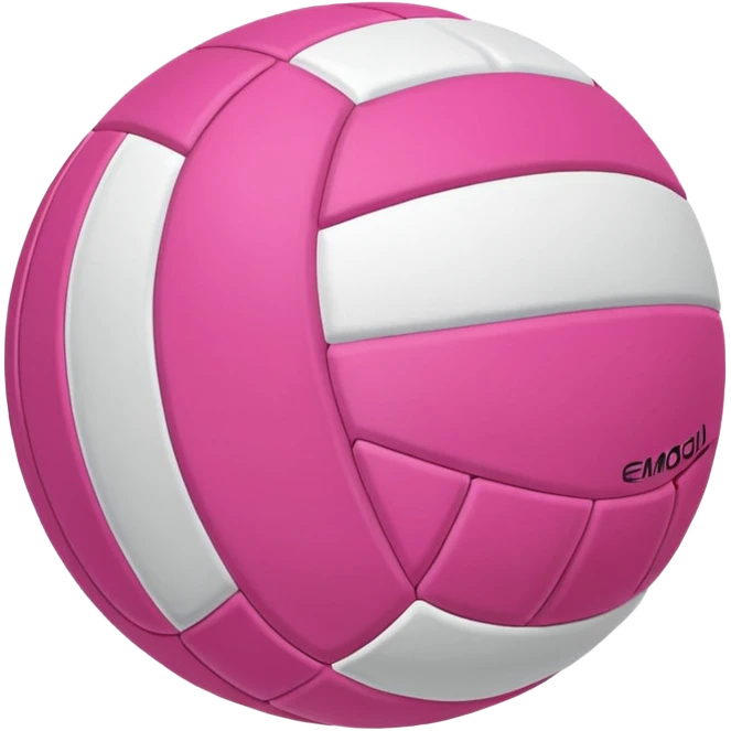 Pink volleyball  emoji