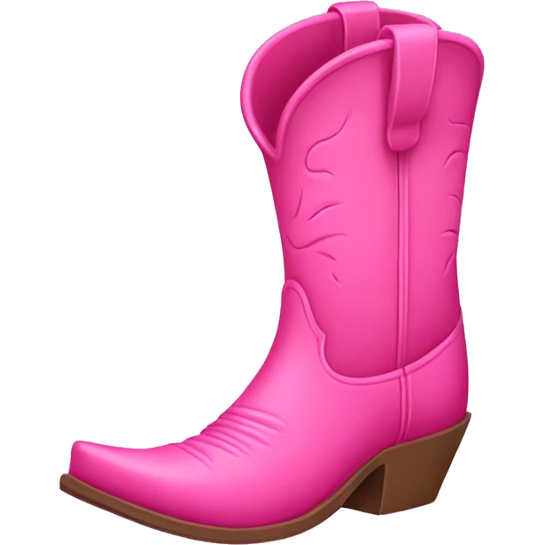 pink cowboy boot emoji