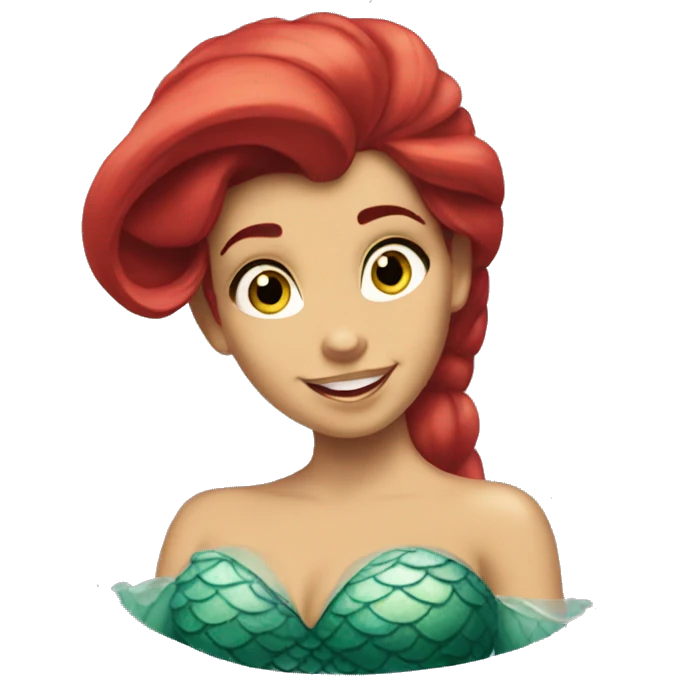 Ariel-the little mermaid emoji