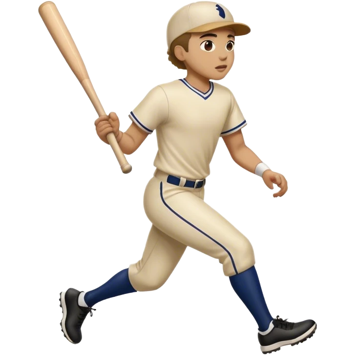 My friend chasing me with a bat emoji