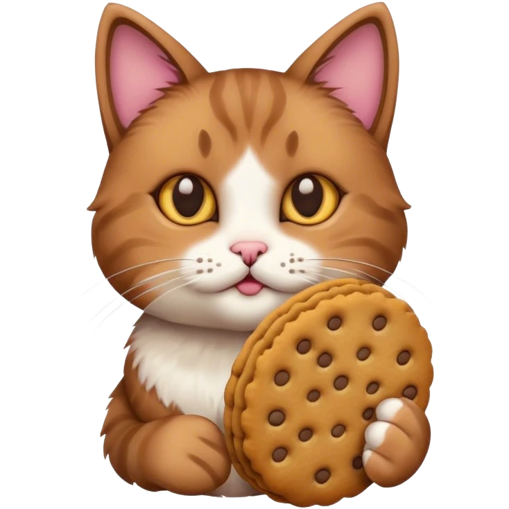 cat with biscuits emoji