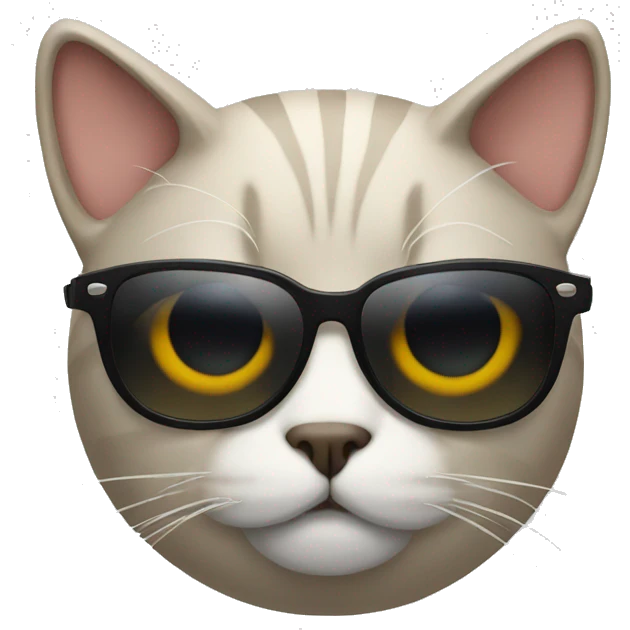 Cat with sunglasses emoji