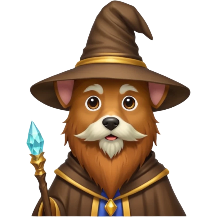 Dog wizard emoji