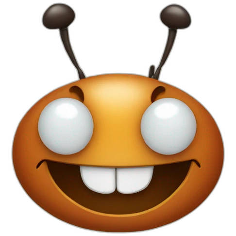 ant smiling emoji