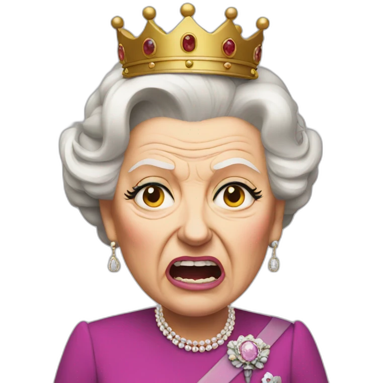 very angry queen Elizabeth emoji