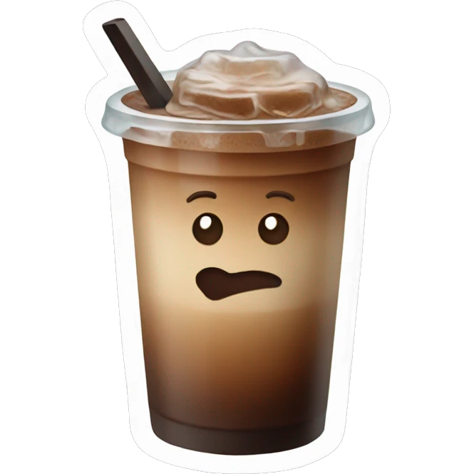 Ice coffee emoji emoji
