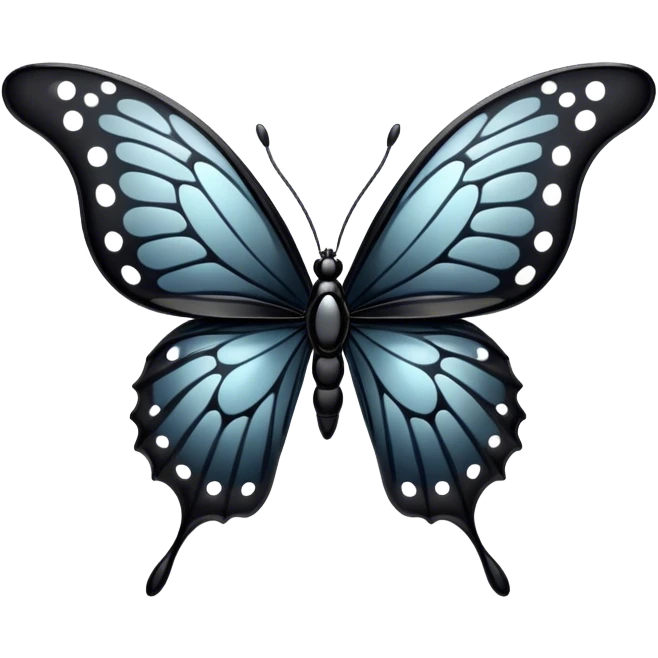 Obsidian glass butterfly  emoji