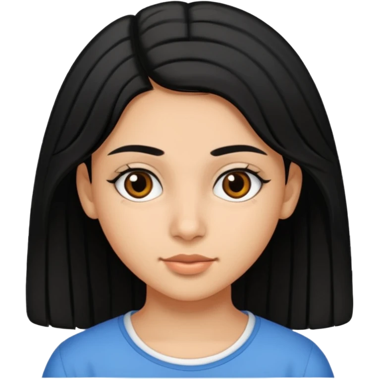 Fait une fille de 15 ans tunisienne avec les cheveux noir lisse emoji