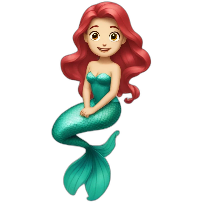 Ariel sirène emoji