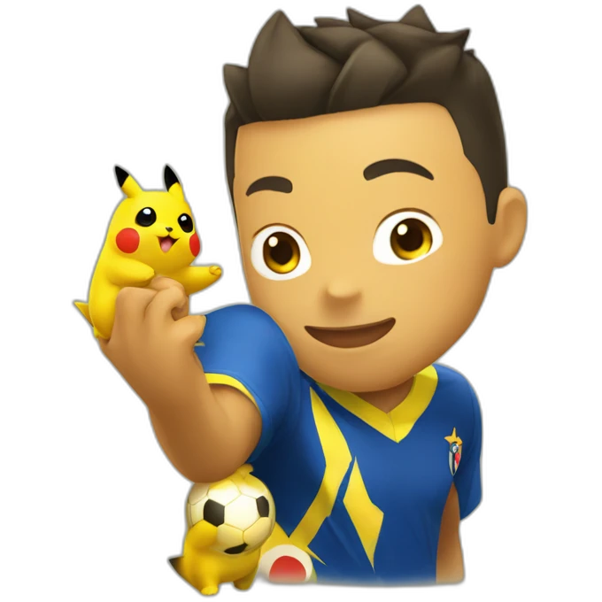 ronaldo avec pikachu emoji