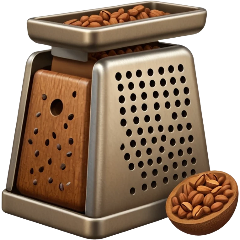 nutmeg grater with nutmeg emoji