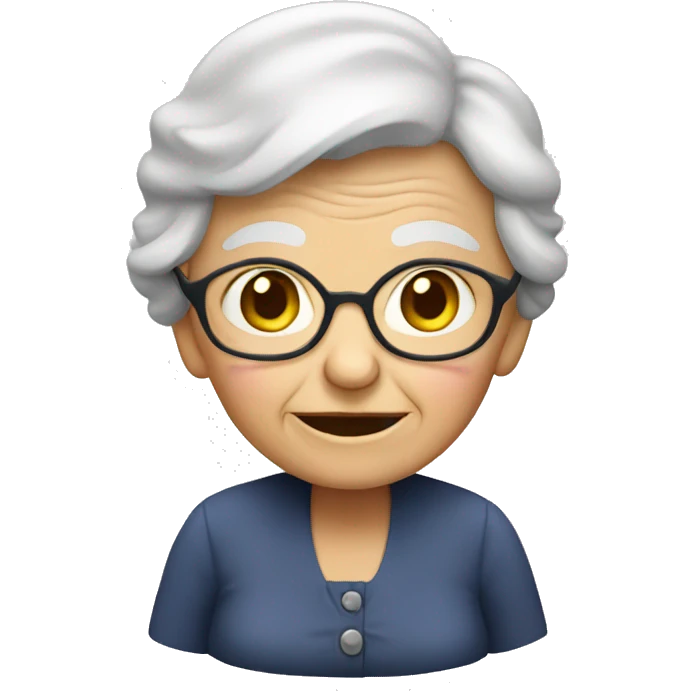 Old lady  emoji