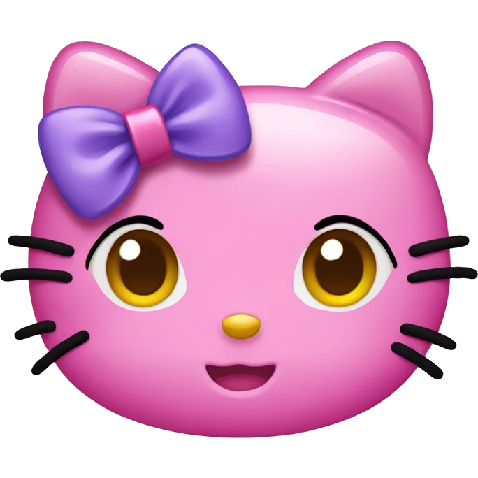 Hello kitty with a bow emoji