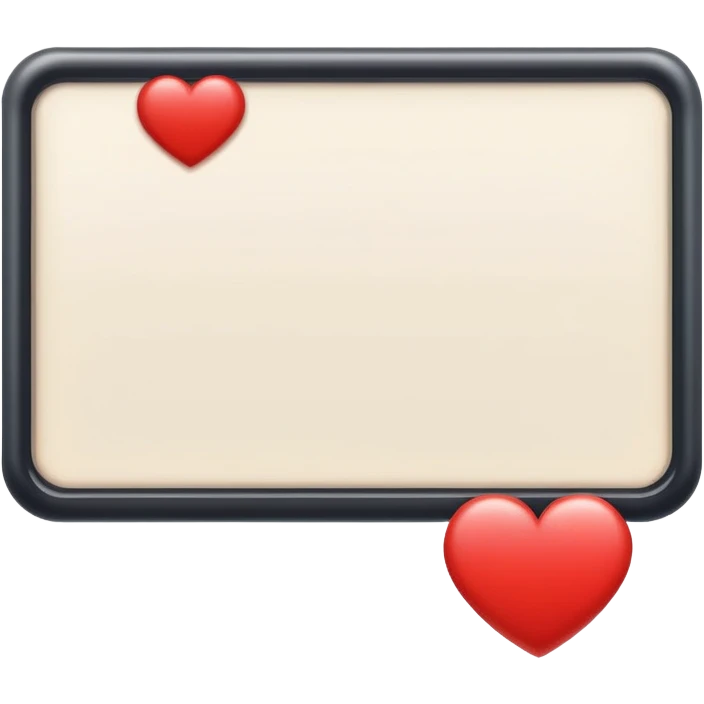 rectangular post frame with a heart, comment bubble, and bookmark icon below it emoji