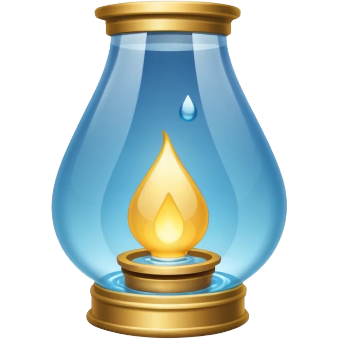 Water Lantern more water drop inside lantern emoji