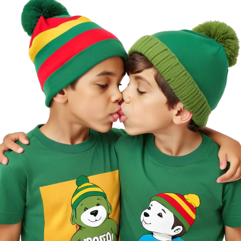 Two kissing gay boys emoji