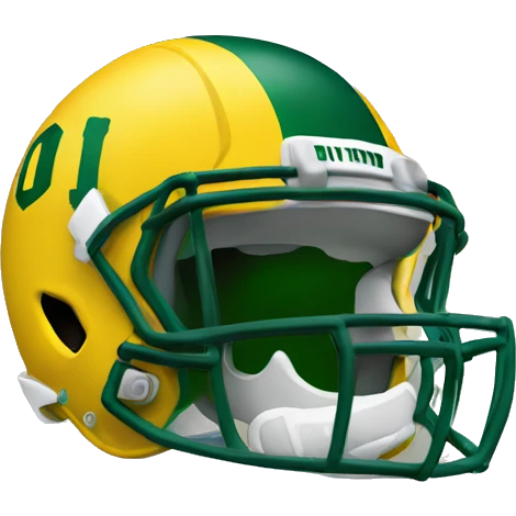 Donald trump wearing Oregon football helmet emoji