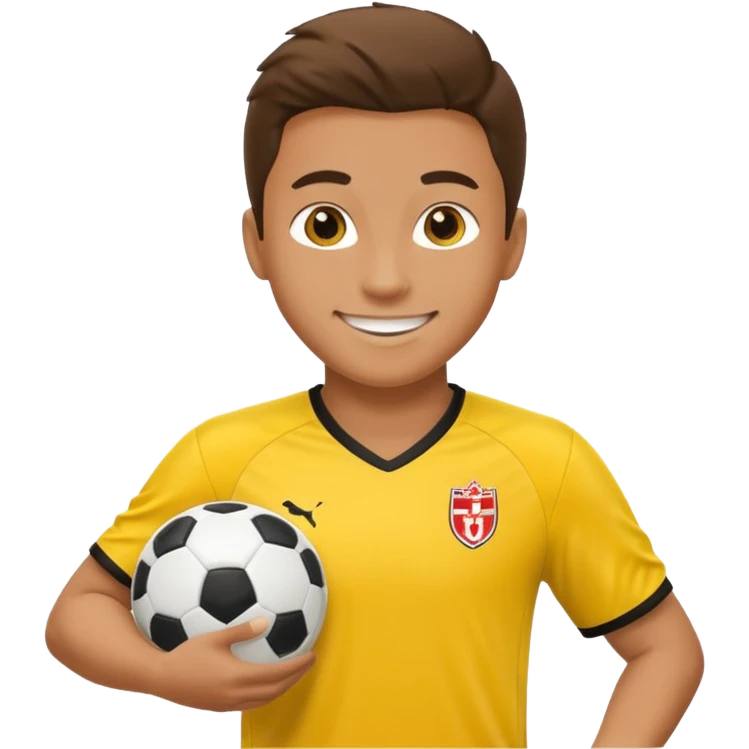 Soccer Player in yellow dress emoji