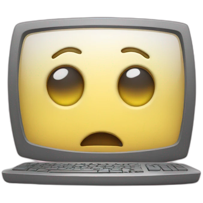Computer crying emoji