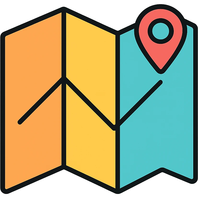 map with clean lines emoji