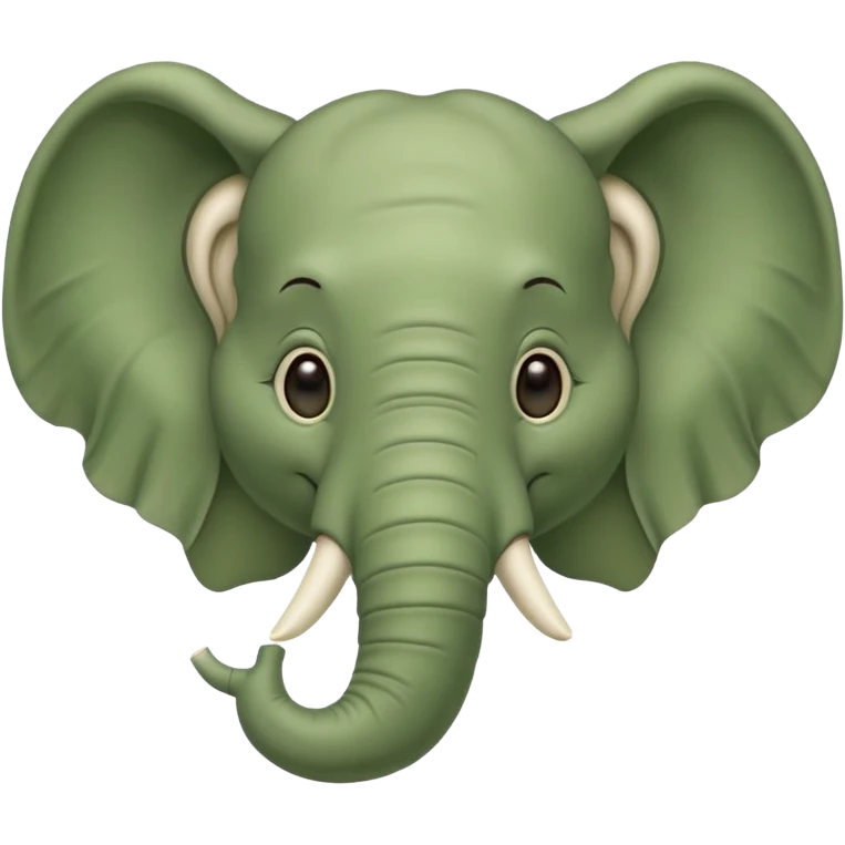Зелёный слоник emoji