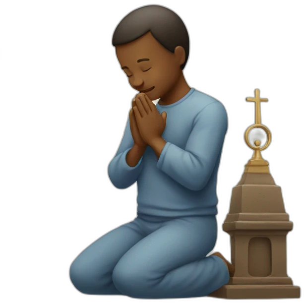 Praying the lord emoji