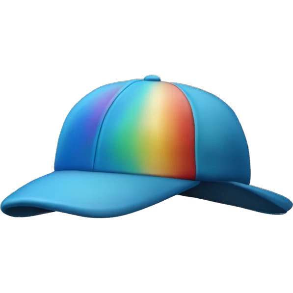 Une licorne avec une casquette à l’envers  emoji