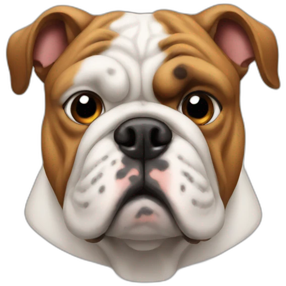 Bulldog judging you emoji