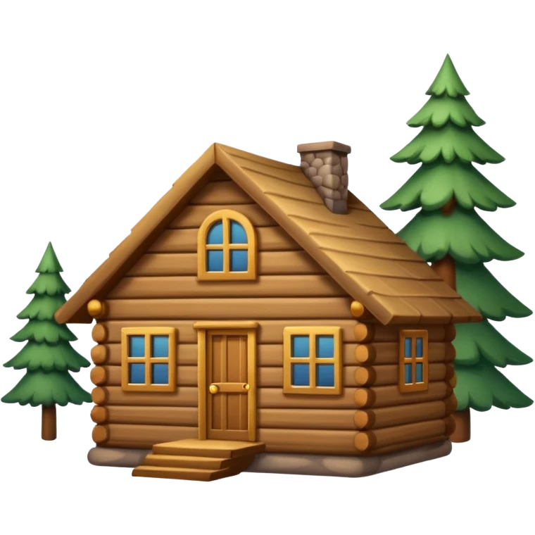 wood cabin emoji