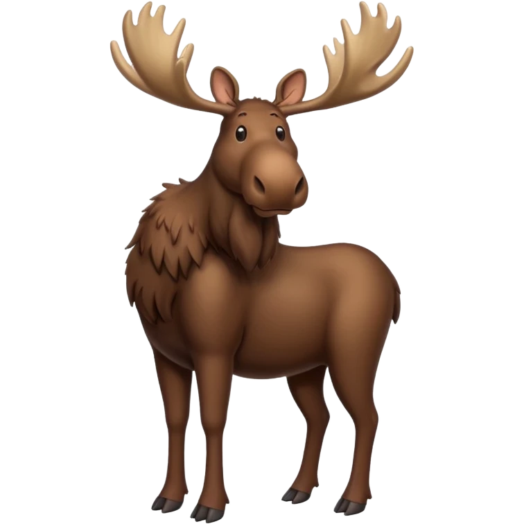Full body moose emoji