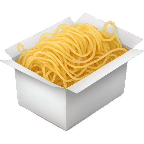 a box of dry spaghetti emoji