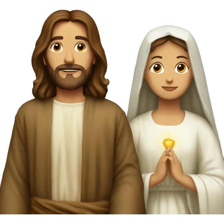 Jesus and mary emoji