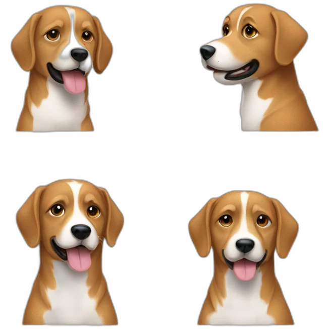 Chien et personne handicapée emoji